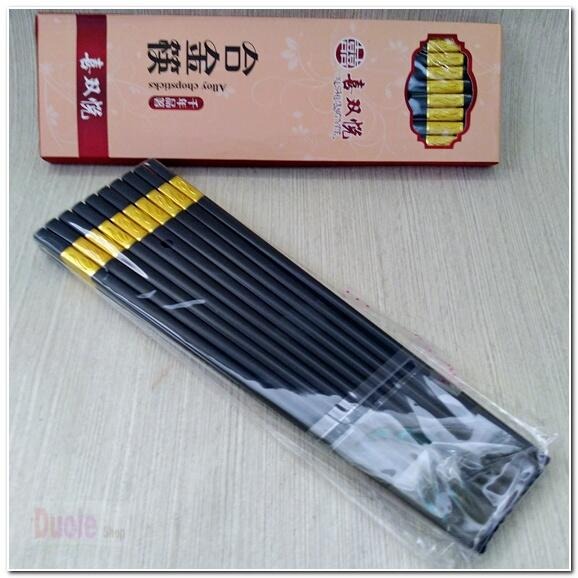 合金筷 高耐熱 合金筷子/頂級合金/金如意筷/不腐蝕防滑筷 可高溫清洗/一包10雙/一盒-細節圖4