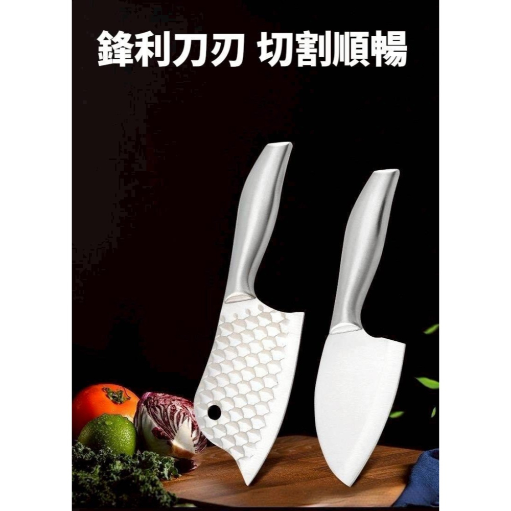 全鋼 龍鱗 小菜刀 全鋼女士小菜刀 家用殺魚刀  不銹鋼刀 鋒利-細節圖2
