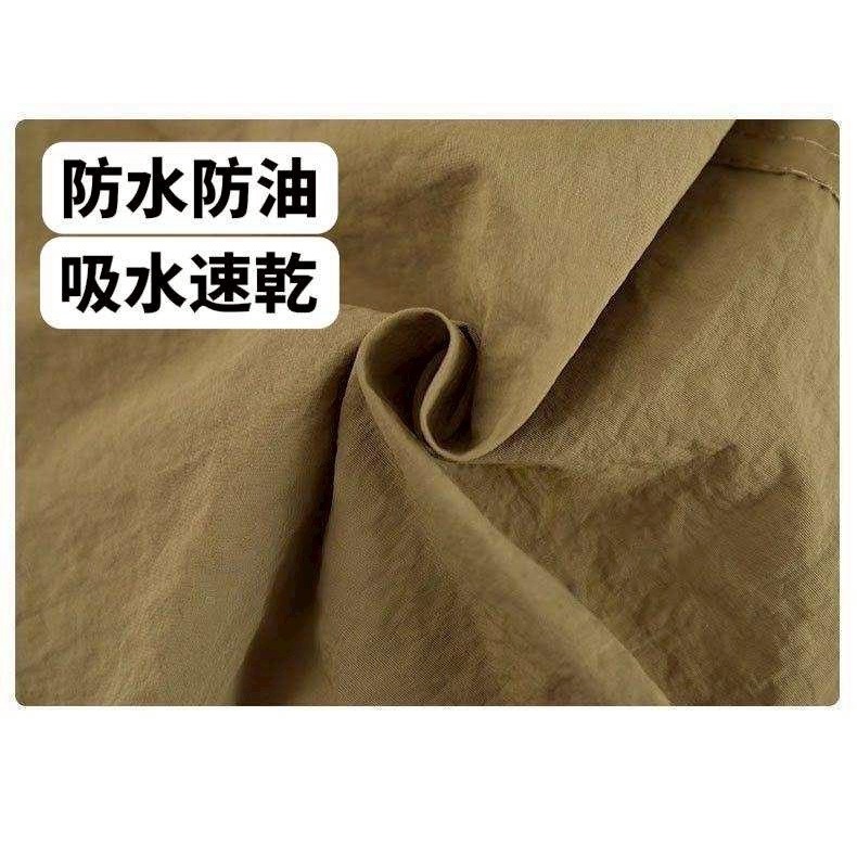 塔絲絨工作圍裙 家用廚房煮飯圍裙 時尚防潑水工作服 餐飲專用上班圍腰-細節圖3