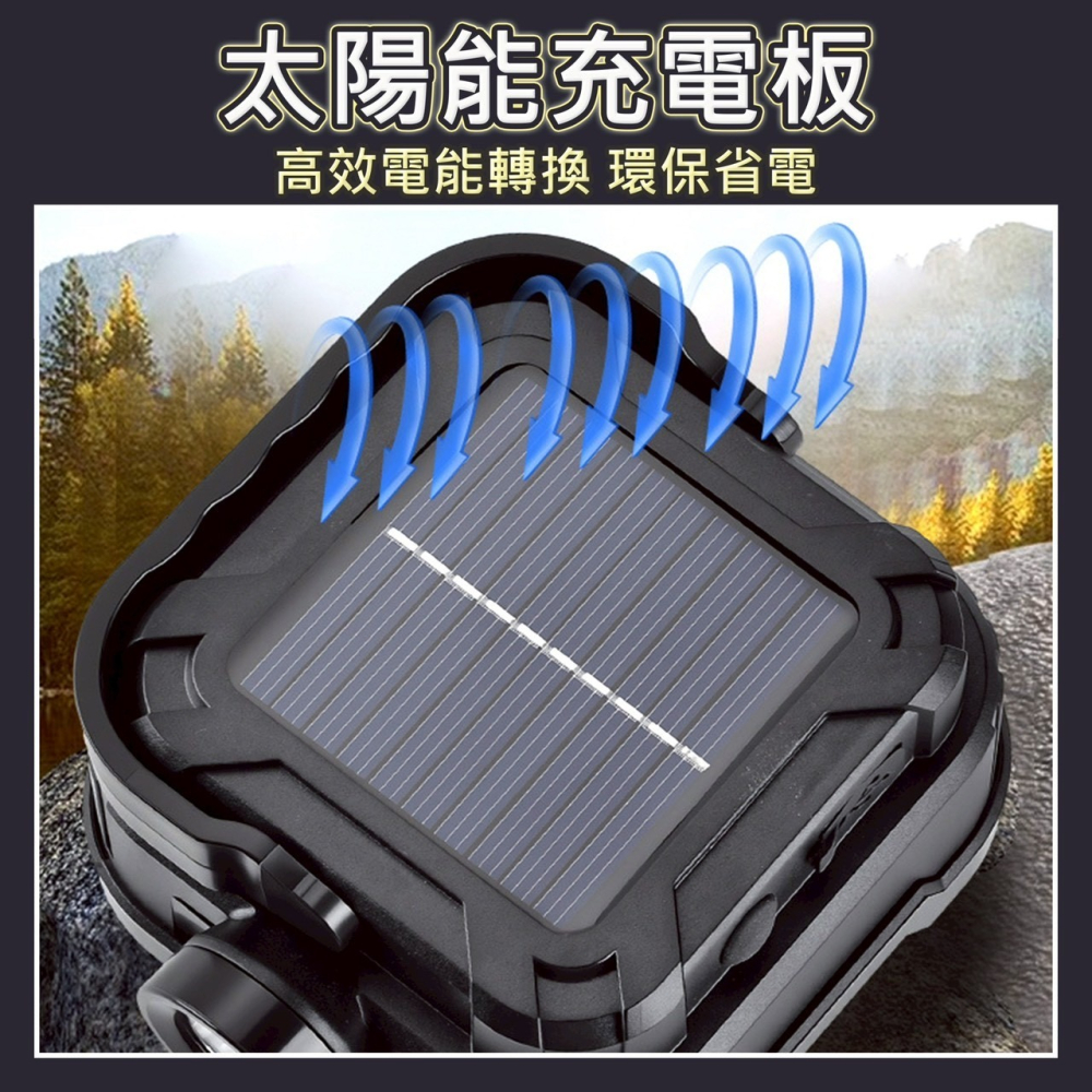 太陽能迷你露營燈 太陽能露營燈手電筒 太陽能/充電兩用 白紅雙光 多段調整 伸縮燈罩-細節圖3