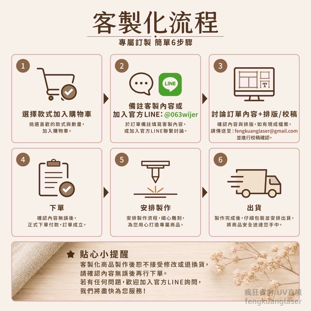 民宿木製鑰匙圈｜可客製房號 Wi-Fi 密碼-細節圖6