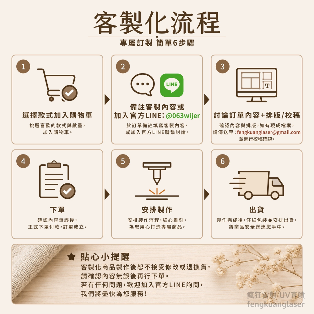 原木客製照片鑰匙圈｜UV直噴木製吊飾｜雷射雕刻 ｜可印照片・文字・Logo-細節圖5