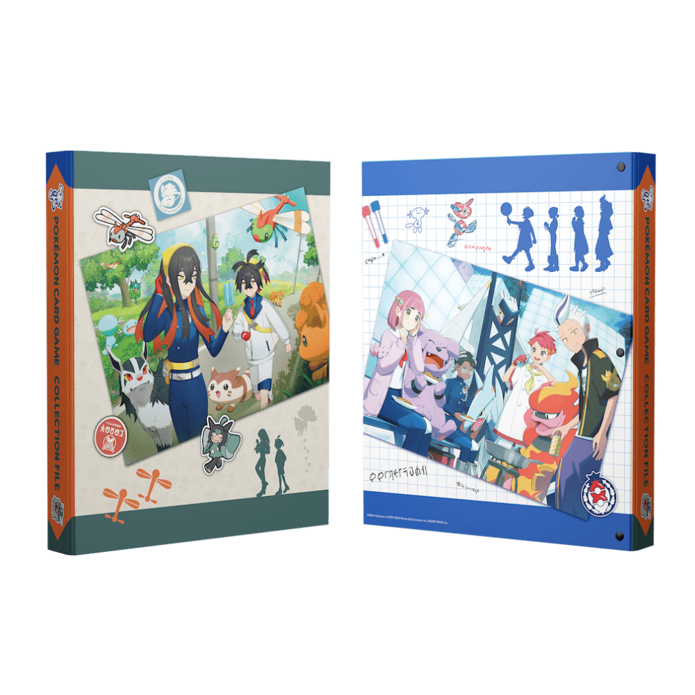 PTCG 寶可夢 朱&紫 收藏卡冊 膠對戰桌墊 赤松&紫芋&納莉&杜若 全新未拆-規格圖2