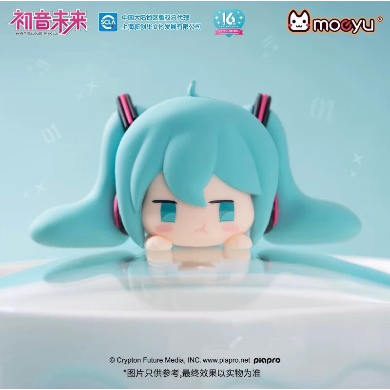 【小龍便宜公仔】全新 正版 初音未來 初音 生氣 嘟嘟臉 泡麵碗 碗筷 小公仔-細節圖3