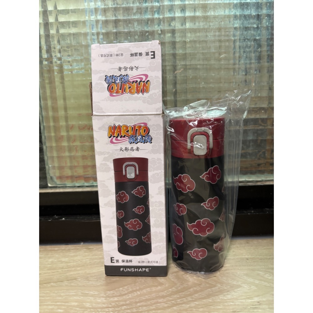 【小龍便宜公仔】全新 正版 動漫週邊 陸版 限定 E賞 一番賞 火影忍者 疾風傳 曉組織 保溫杯 保溫瓶 小賞-細節圖3