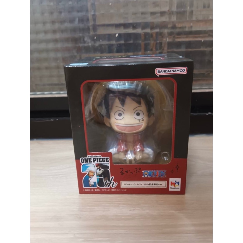 【小龍便宜公仔】全新 正版 MH限定 航海王 海賊王 25週年 25th LOOK UP 抬頭系列 魯夫 金帽 盒玩-細節圖2
