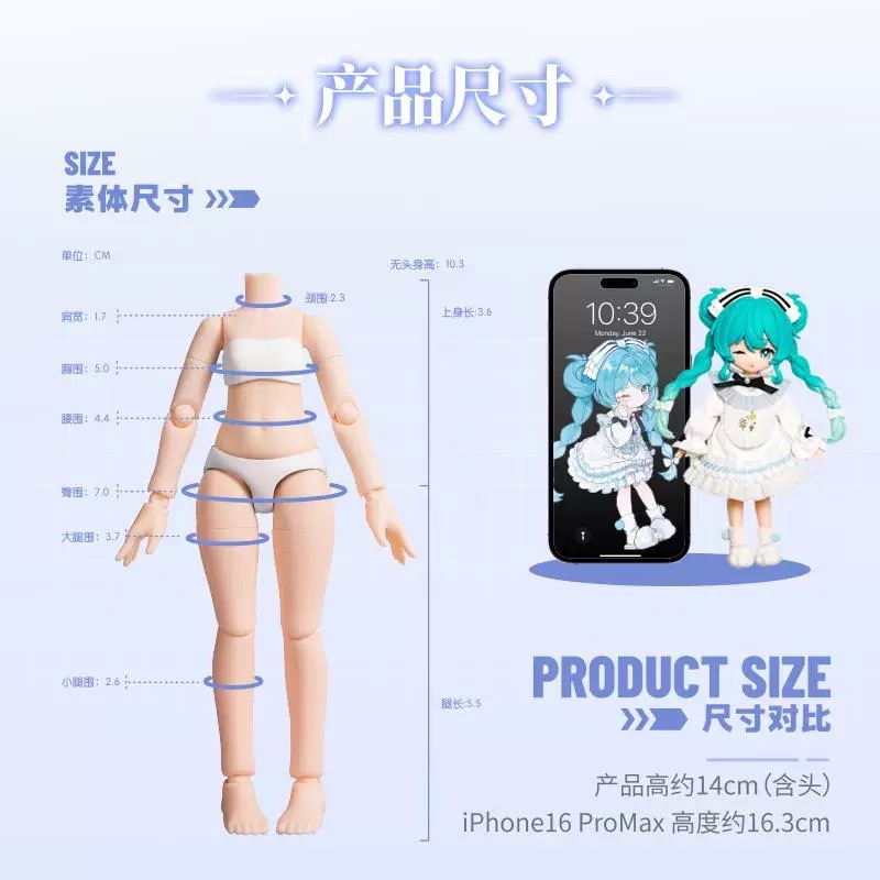 【小龍便宜公仔】全新 正版 端盒 一套 6隻 布魯可 綺遇記 初音未來 樂之序章 可動 玩偶 盲盒-細節圖4