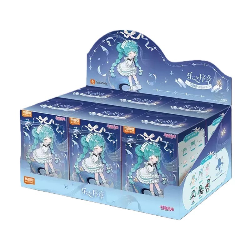 【小龍便宜公仔】全新 正版 端盒 一套 6隻 布魯可 綺遇記 初音未來 樂之序章 可動 玩偶 盲盒-細節圖5