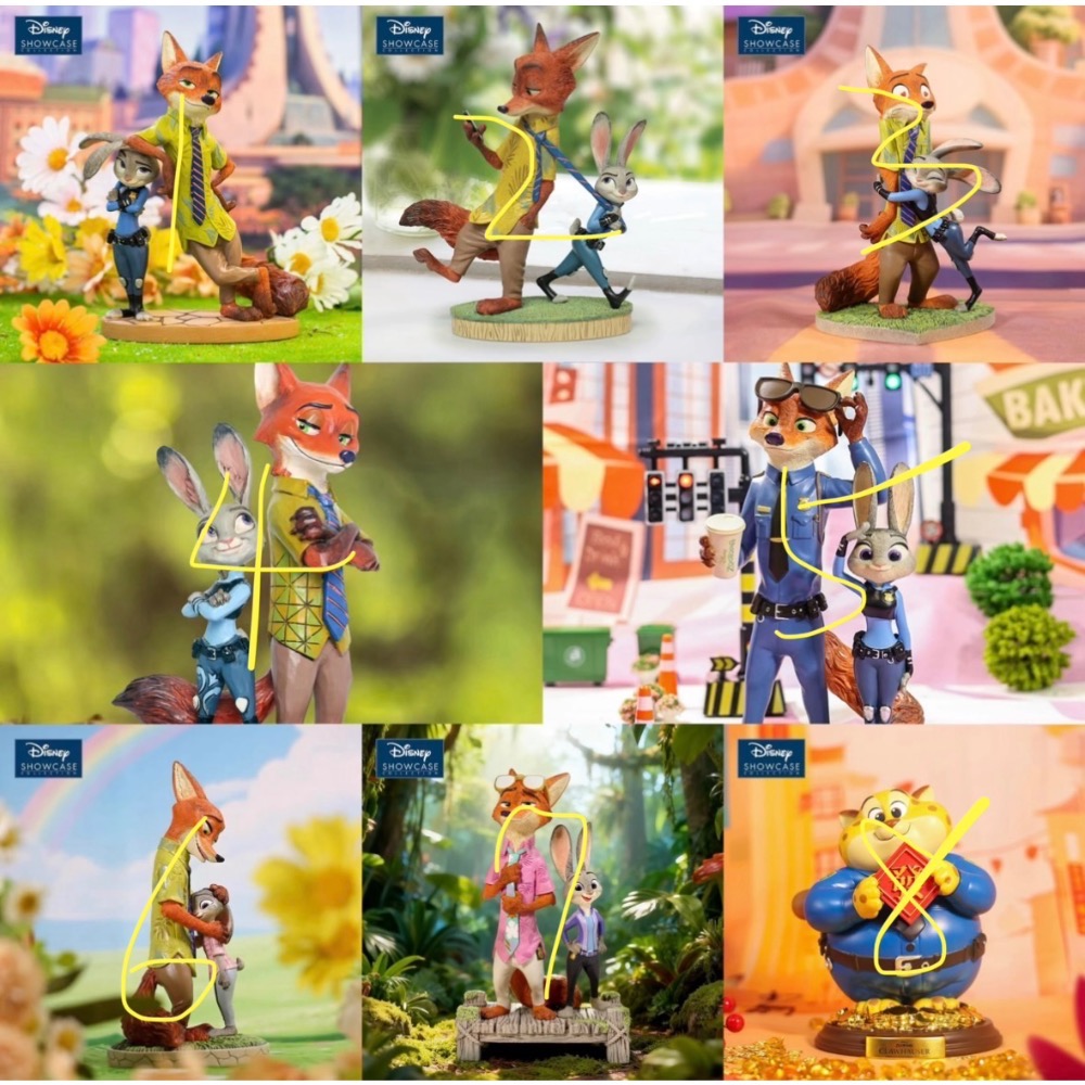 【小龍便宜公仔】全新 正版 Enesco 迪士尼 瘋狂動物城 動物方城市 兔子警官 朱迪 胡尼克 尼克-細節圖2