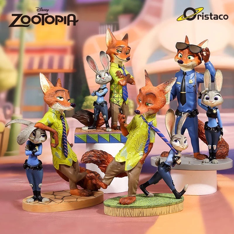 【小龍便宜公仔】全新 正版 Enesco 迪士尼 瘋狂動物城 動物方城市 兔子警官 朱迪 胡尼克 尼克-細節圖3