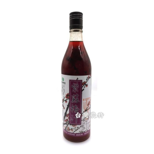 [台灣農特-埔里農會]埔里鎮農會紫蘇梅汁600g*1瓶~含稅可刷卡可宅配-