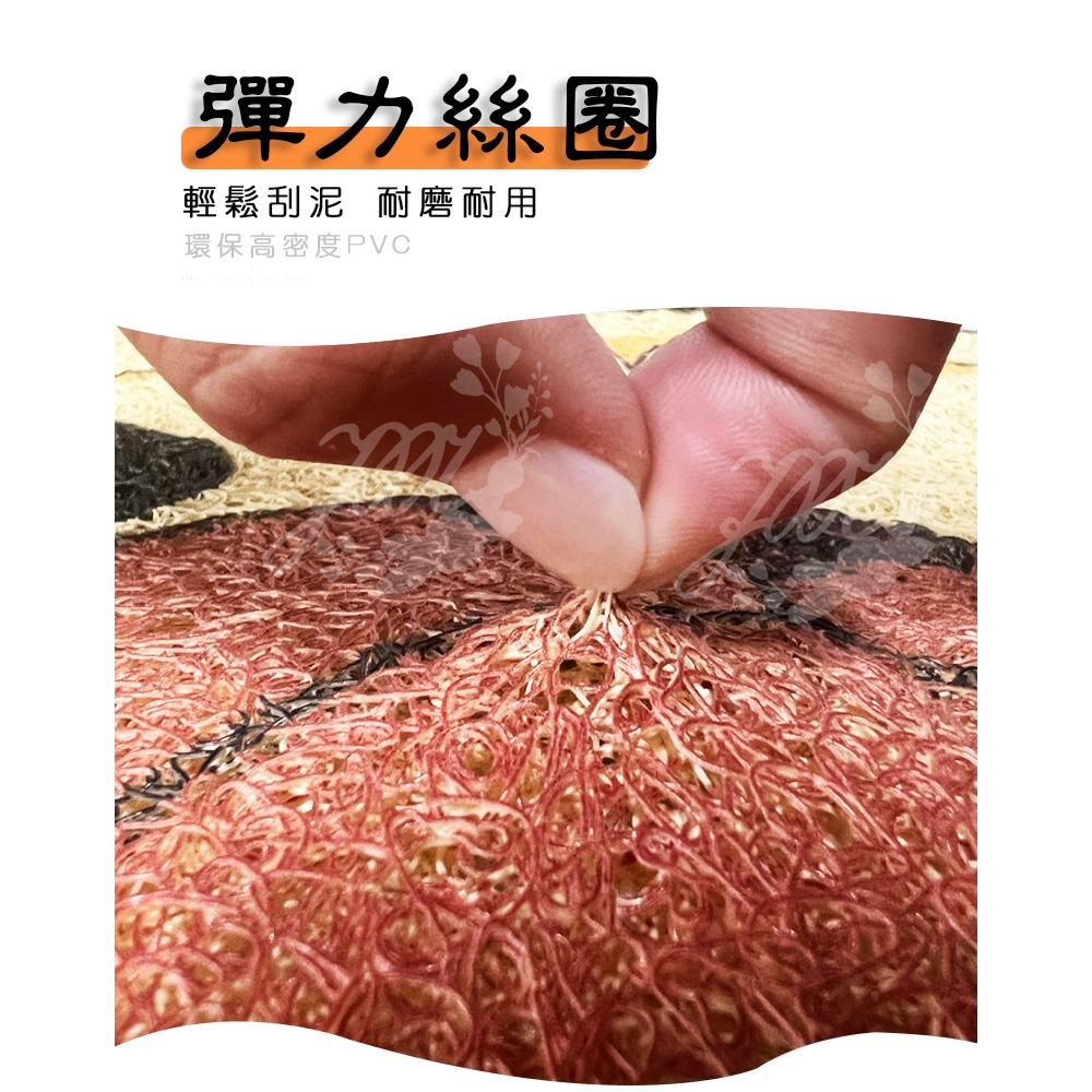 狗狗絲圈地墊 柯基 法鬥 八哥刮泥地墊 異型地墊 寵物墊 大門地墊門口玄關地墊 腳踏墊門墊止滑墊 可任意剪裁-細節圖5