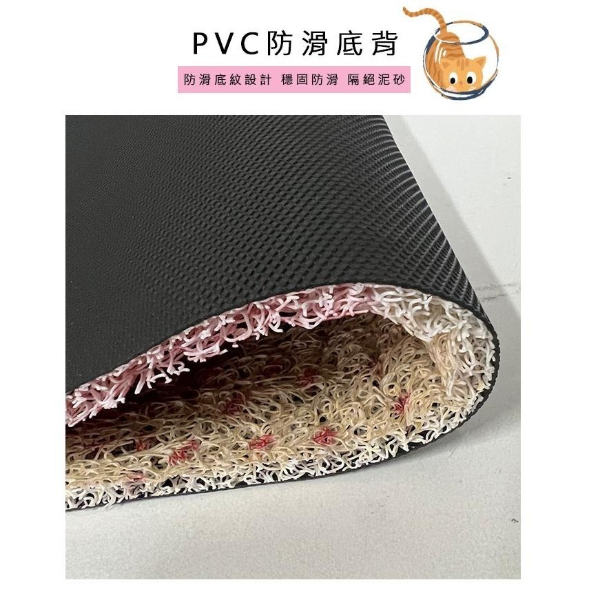 ❤新上架 貓咪入門地墊 橘貓絲圈地墊刮泥地墊 不規則地墊貓砂墊寵物墊 大門地墊門口玄關地墊 腳踏墊門墊止滑墊-細節圖6