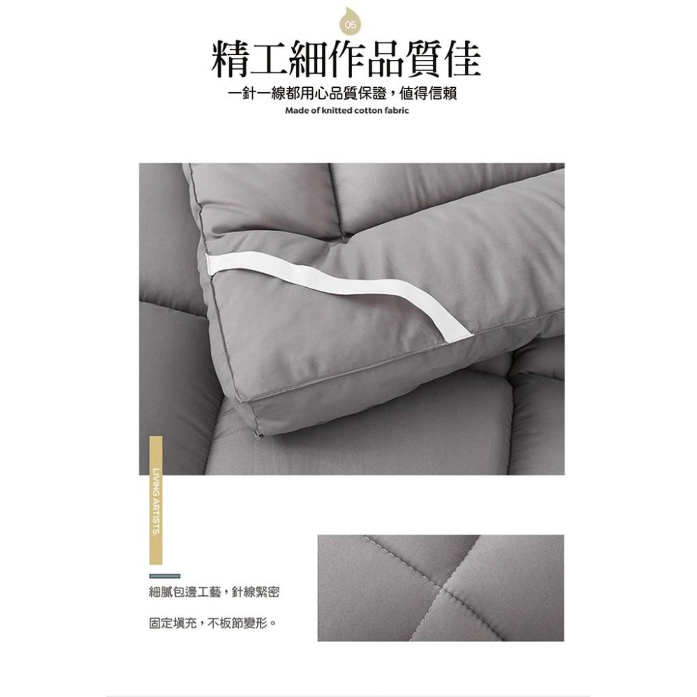 台灣出貨🌟二代加厚加重羽絲絨床墊 僅此一家 厚度10cm 學生床墊 宿舍床墊 羽絨 露營 交換禮物 客房-細節圖7