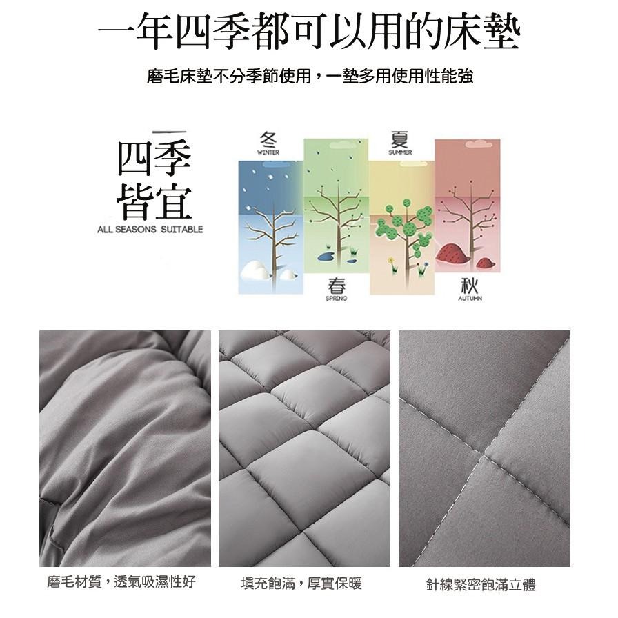 台灣出貨🌟二代加厚加重羽絲絨床墊 僅此一家 厚度10cm 學生床墊 宿舍床墊 羽絨 露營 交換禮物 客房-細節圖8