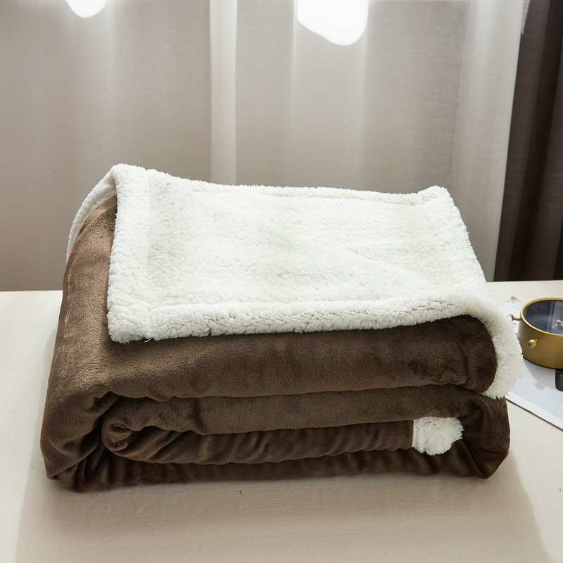 台灣出貨❤️法蘭絨棉被 頂級法蘭絨毯 羊羔絨雙面毛毯 毛毯被 純色羊羔絨毯 空調毯超柔 懶人毯 四季毯-規格圖9