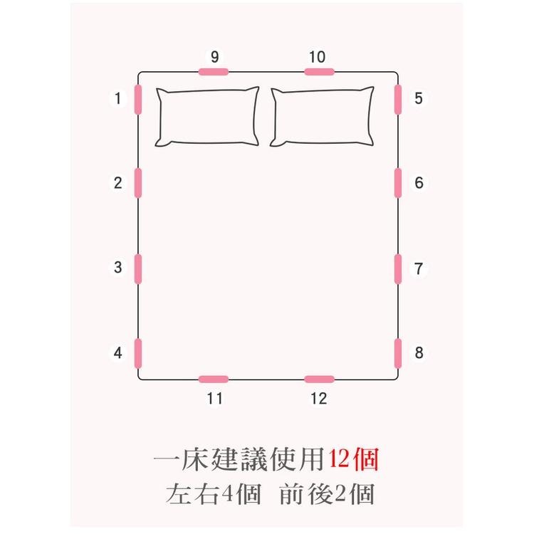 台灣出貨 床單固定扣 12入 床單固定器 床單防滑 床單夾 固定夾-細節圖2