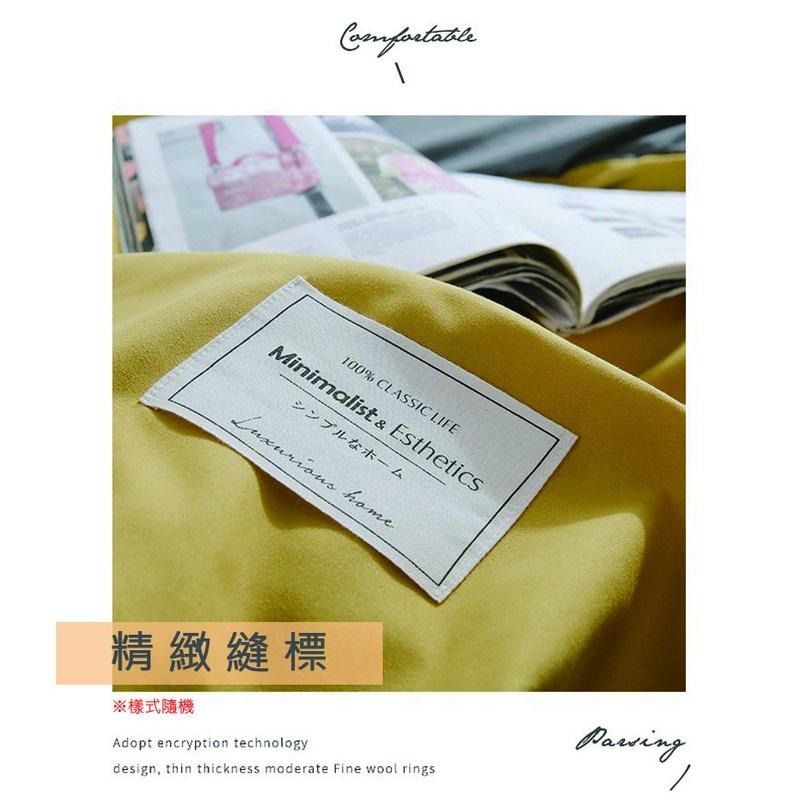 台灣出貨❤️天絲絨四件套床包 被套 四件套 素色 純色 20色 磨毛 枕套 雙人 雙人加大 枕套 床包 床罩-細節圖4