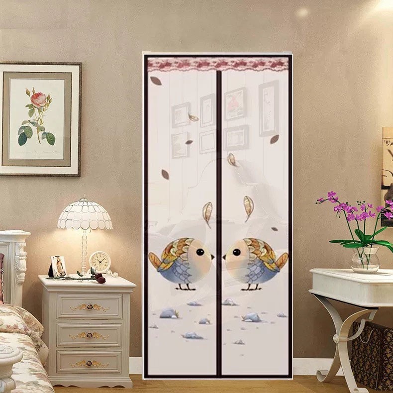 台灣出貨 防蚊門簾 多款可選 黏扣安裝 標準型 3分鐘安裝 kitty 熊大 史迪奇 捕蚊燈 登革熱蚊帳滅蚊-規格圖6