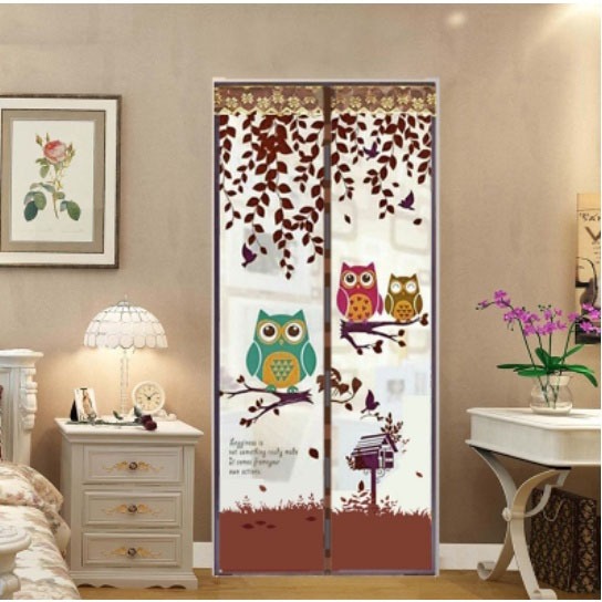 台灣出貨 防蚊門簾 多款可選 黏扣安裝 標準型 3分鐘安裝 kitty 熊大 史迪奇 捕蚊燈 登革熱蚊帳滅蚊-規格圖6