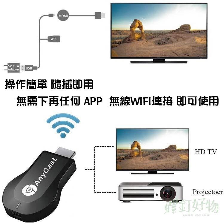 電視棒 AnyCast 手機投影 手機轉電視 手機轉電視線 同屏器 HDMI無線傳輸器 無線電視棒-細節圖3
