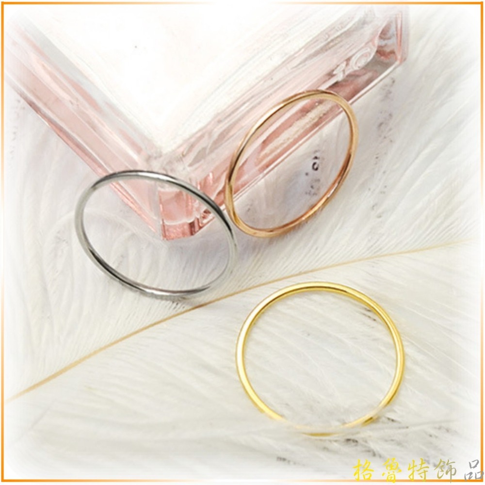 【格魯特】超細韓款1mm內外雙球面戒指/鈦鋼戒指 關節戒 尾戒 超細戒指/GWR 501-細節圖7