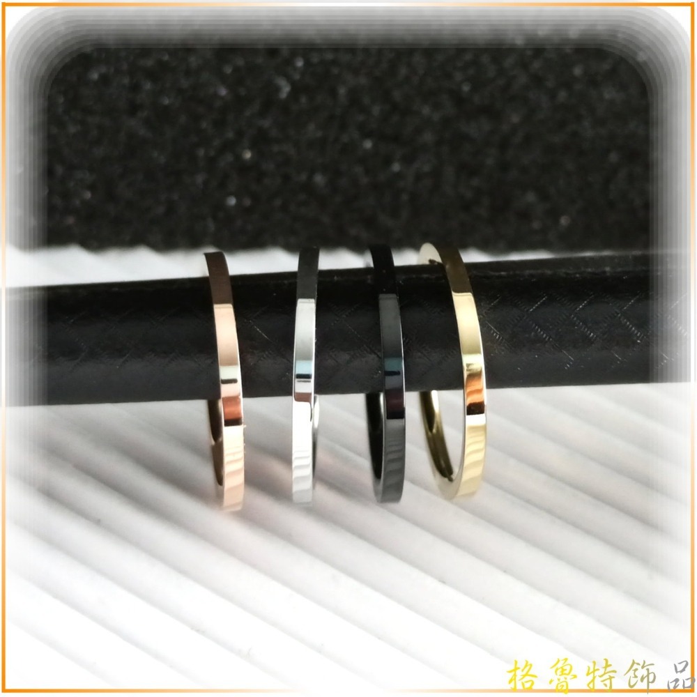 【格魯特】韓款2mm二關節戒指 鈦鋼戒指 不生銹不退色抗過敏/GWR 01-細節圖7