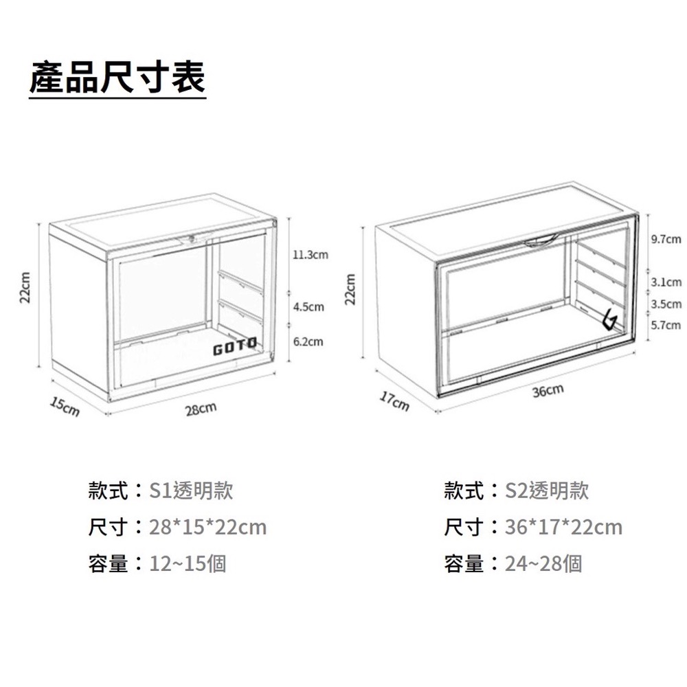 【Little joys 小確幸 】《預購》GOTO展示盒 盲盒模型防塵架 壓克力收納櫃 (全透明款)-細節圖7