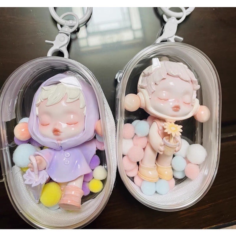 【Little joys 小確幸 】《預購》曬娃膠囊防塵包 盲盒曬娃包 外出透明展示包-細節圖6