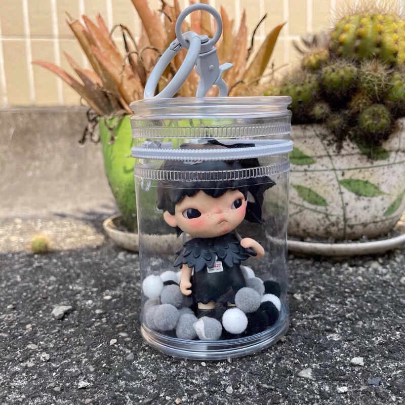 【Little joys 小確幸 】《預購》曬娃奶茶杯 曬娃包透明防塵拉鍊外出水桶包-細節圖6