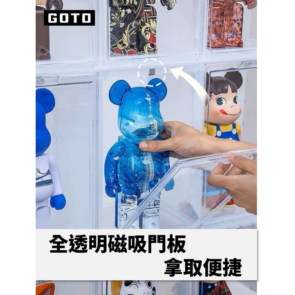 【Little joys 小確幸 】《預購》GOTO展示盒 盲盒模型防塵架 壓克力收納櫃 模型公仔收納盒(全透明款)-細節圖3