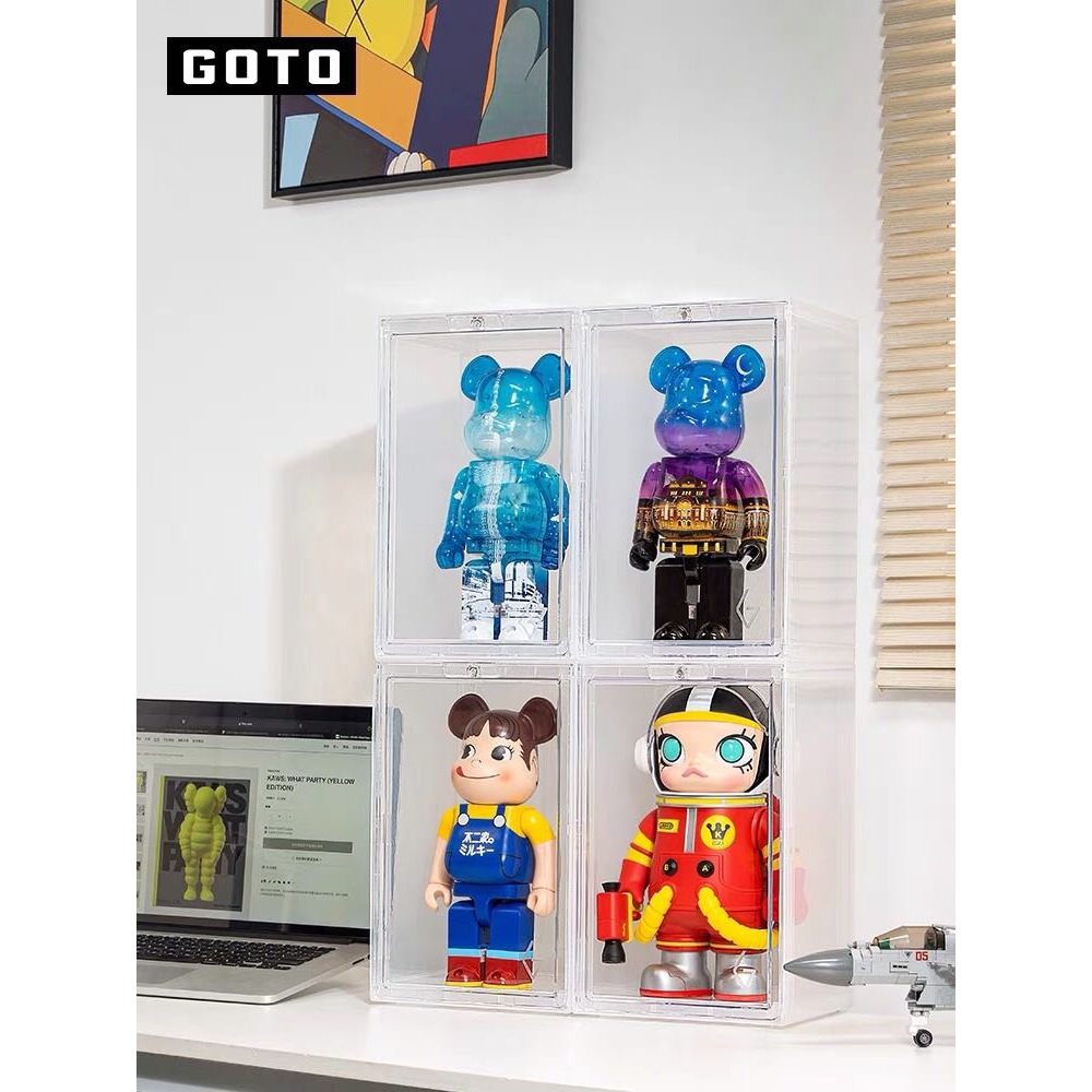 【Little joys 小確幸 】《預購》GOTO展示盒 盲盒模型防塵架 壓克力收納櫃 模型公仔收納盒(全透明款)-細節圖5