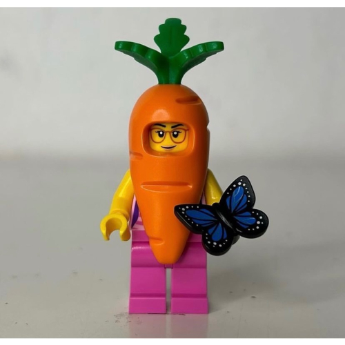 木木玩具 樂高 lego 自組人偶 bam 紅蘿蔔 胡蘿蔔 蝴蝶 紅蘿蔔人