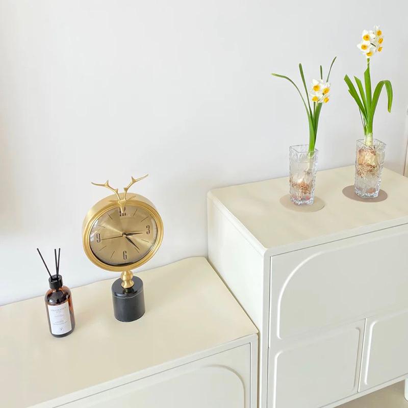 🔥輕奢質感皮革桌墊 電視櫃奶霜白🍦桌布 ins北歐風格⭐️梳妝台 餐邊櫃防水防油防燙長方形鞋櫃墊-細節圖4