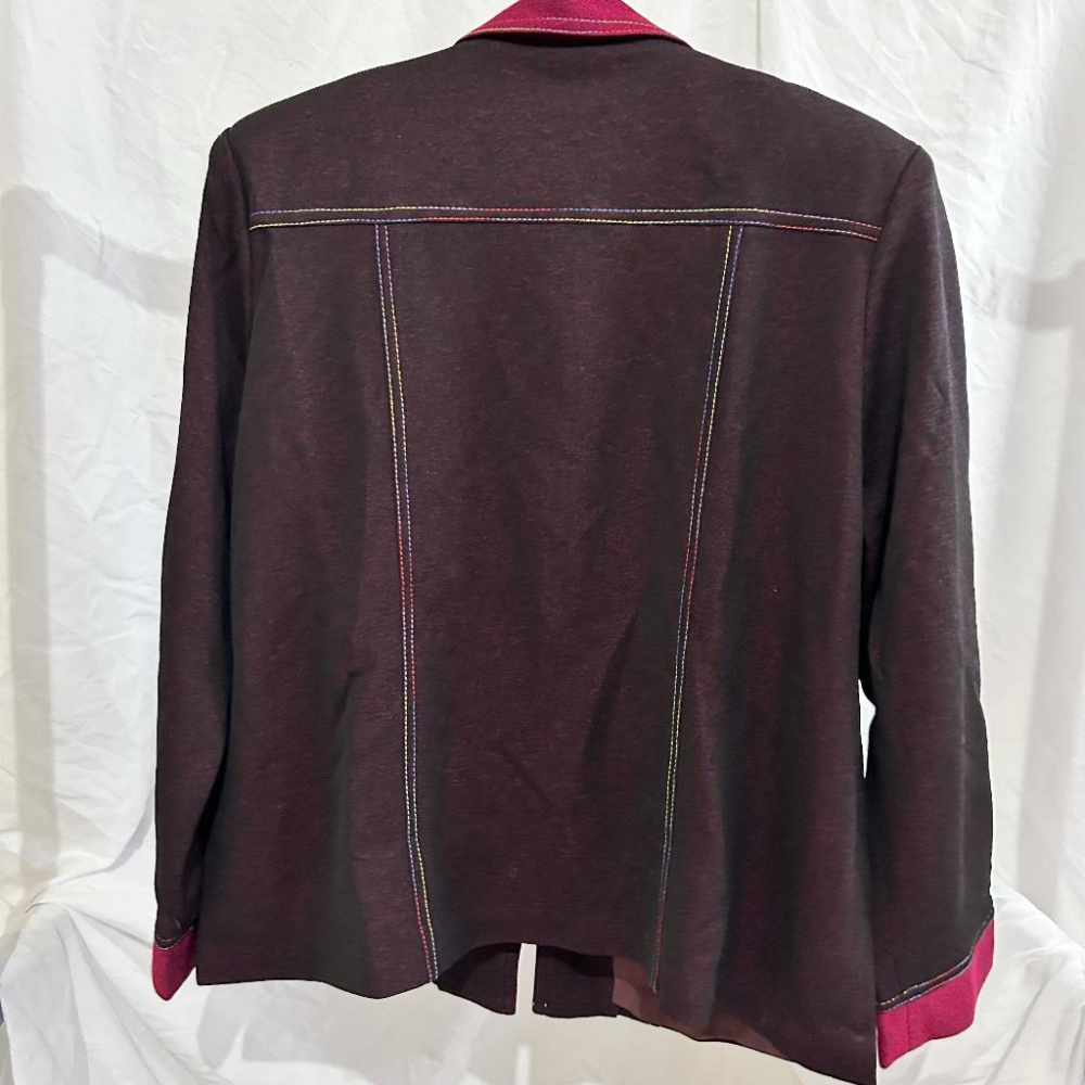 🪝古著🪝跳色拉鏈長袖外套/vintage復古.Second hand-細節圖2