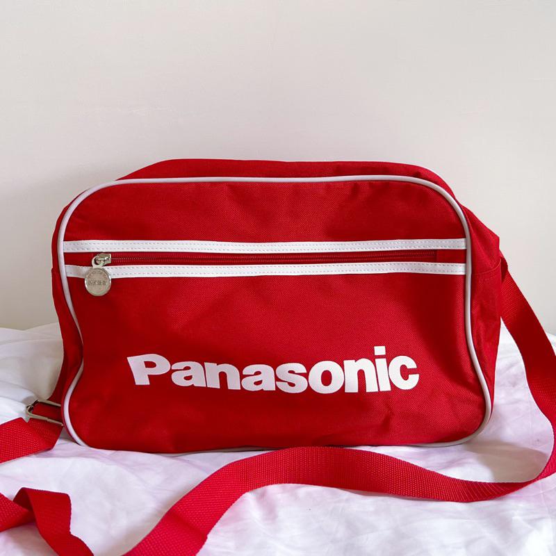 🔥 Panasonic國際牌 紅色側背包🔥運動包復古 古著包bag⚡️✨ Second Hand Clothes-細節圖2