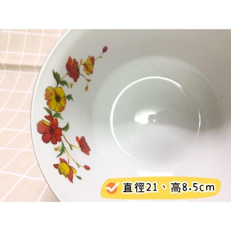 🔥出清漂亮陶瓷花卉🌼大碗、大湯碗🔥麵碗 深碗  反口碗公 正德瓷器 復古懷舊收藏✨ Second Hand👑-細節圖2