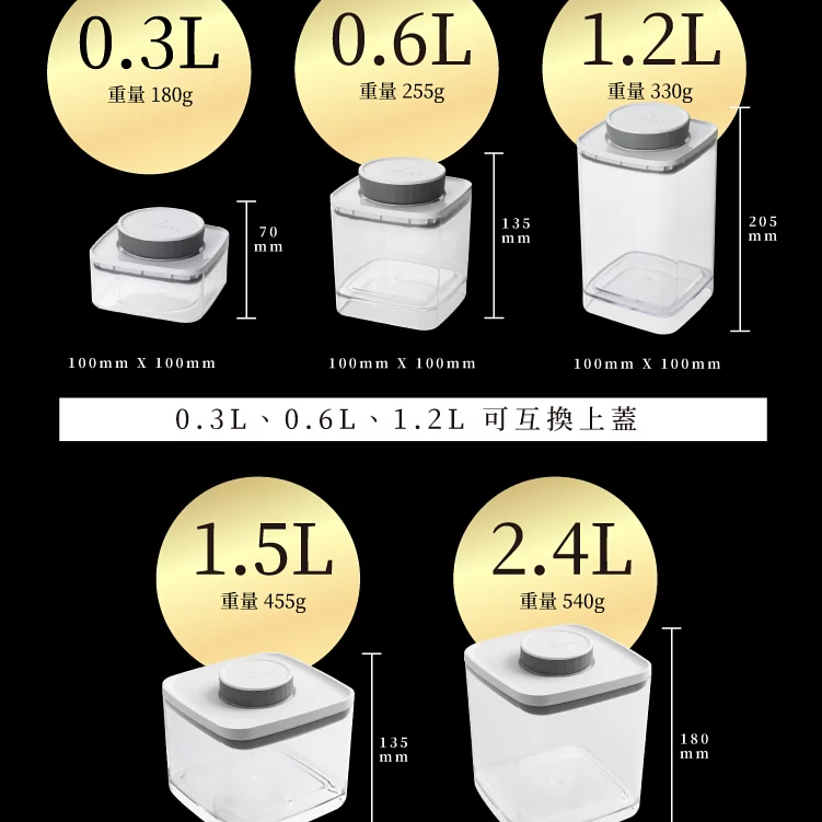 ANKOMN 真空保鮮盒/旋轉氣密保鮮盒/旋轉真空保鮮盒/飼料保鮮/防潮/抗氧化/台灣製造-細節圖4