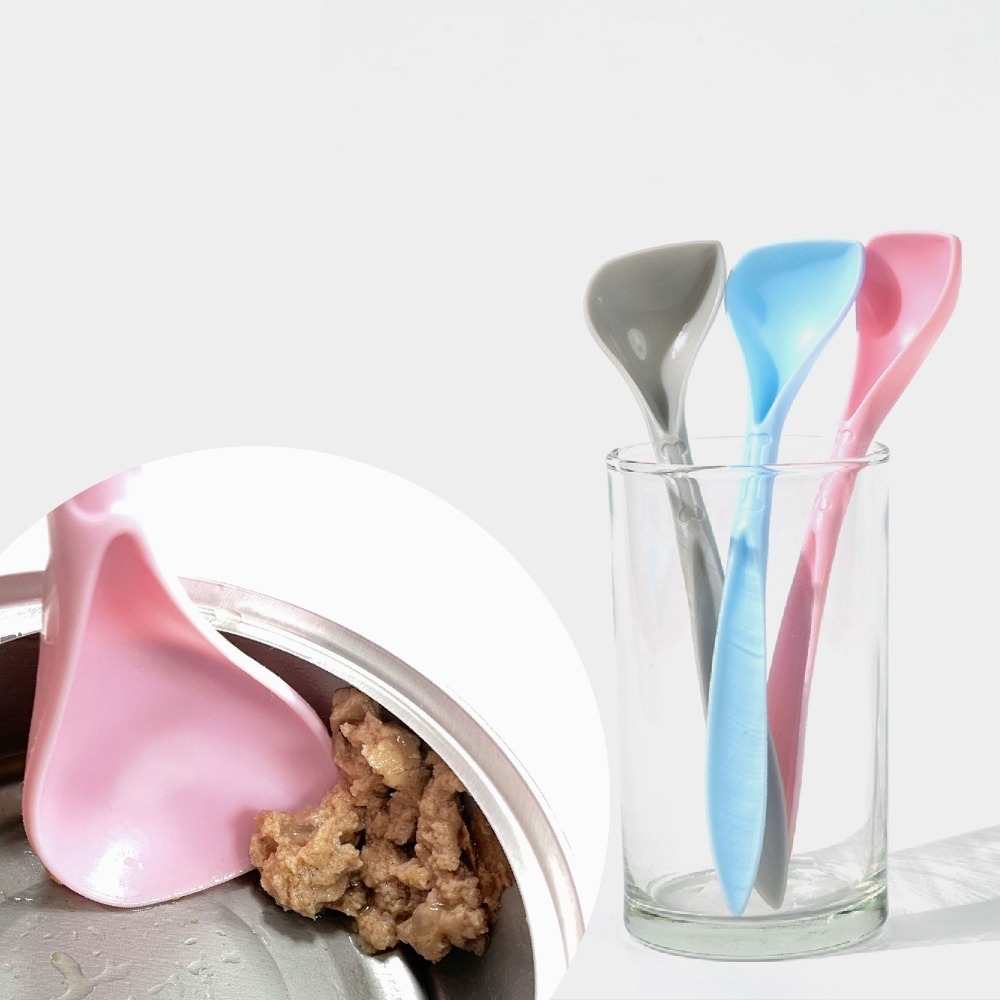 HeroMama 飛輪 罐頭專用匙/顏色隨機/零死角/挖罐神器/貓奴必備/好挖/好刮-細節圖2
