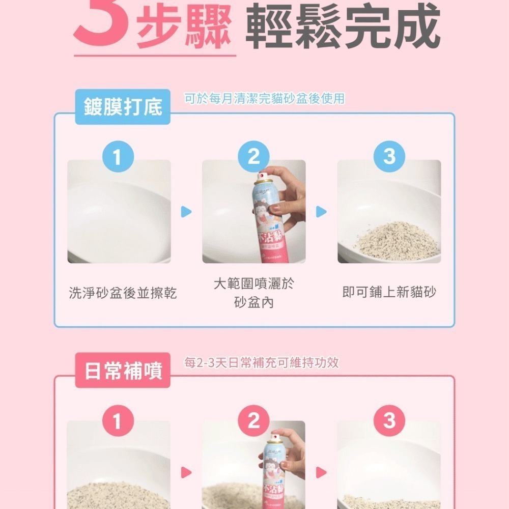 超凝小姐 Miss N 清潔用品/貓砂除臭粉/不沾黏貓砂盆噴霧/超強效貓廁清潔慕斯/消臭/零酒精-細節圖5
