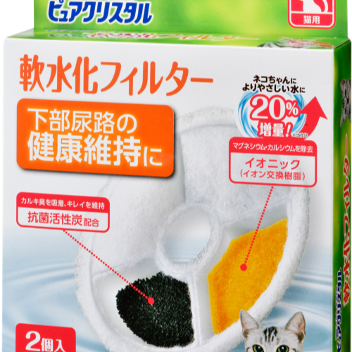 GEX gex 濾心 濾芯 貓咪 淨水飲水器 軟化水質濾棉 水質軟化淨化濾材/遠紅外線水質濾棉/軟水濾心-細節圖6