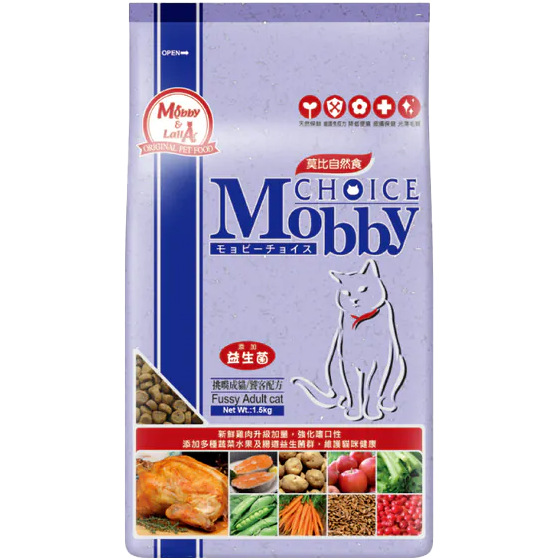 莫比 自然食 貓咪飼料 成貓 幼貓 貓飼料 貓乾糧 貓乾乾 無穀飼料 1.5kg 6.5kg-細節圖3
