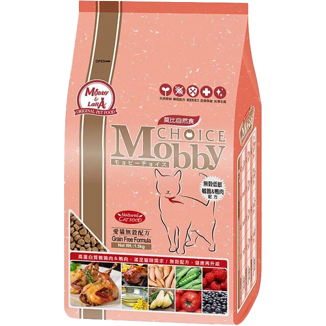 莫比 自然食 貓咪飼料 成貓 幼貓 貓飼料 貓乾糧 貓乾乾 無穀飼料 1.5kg 6.5kg-細節圖8