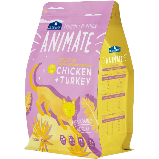 倍力 BLUE BAY 貓主食 貓咪飼料 Sense EASY Animate 挑嘴 無穀 貓飼料 室內貓 幼母貓-細節圖6