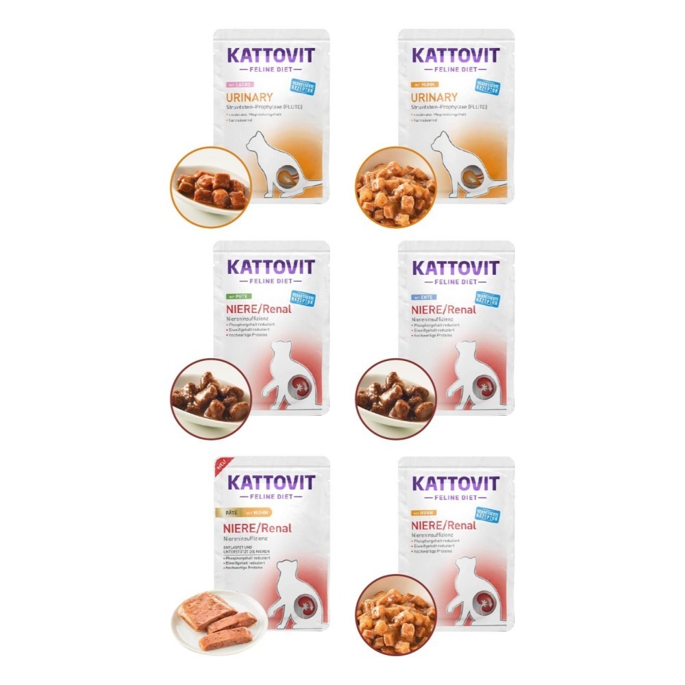 康特維 KATTOVIT 貓咪處方食品 貓咪罐頭 貓咪餐包 貓罐頭 貓餐包 貓濕食 腎臟 腸胃 泌尿 85g-細節圖3