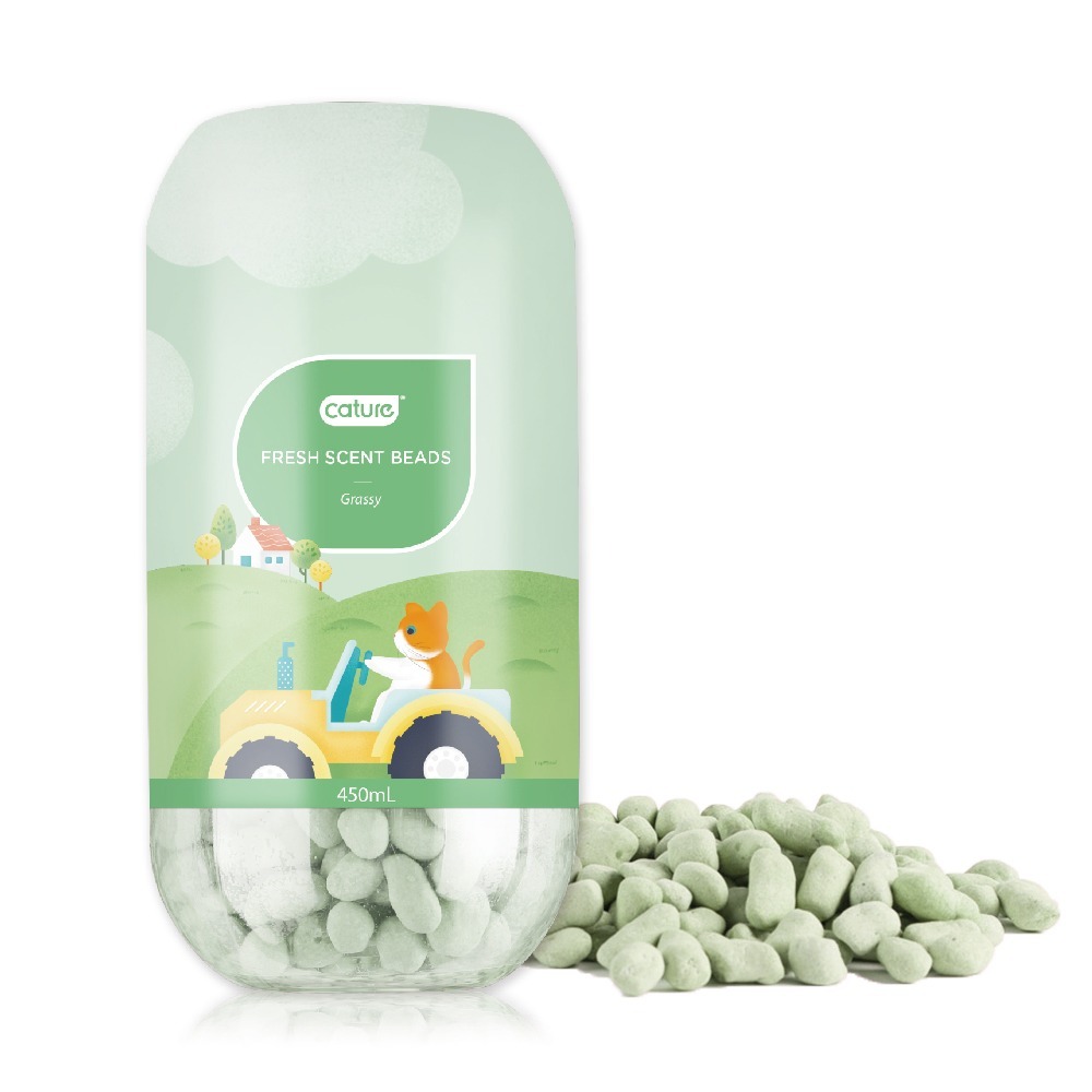 凱沃 Cature 消臭珠/貓砂除臭/除臭 450ml 淡雅花香/清新田園/沁藍海洋-細節圖4