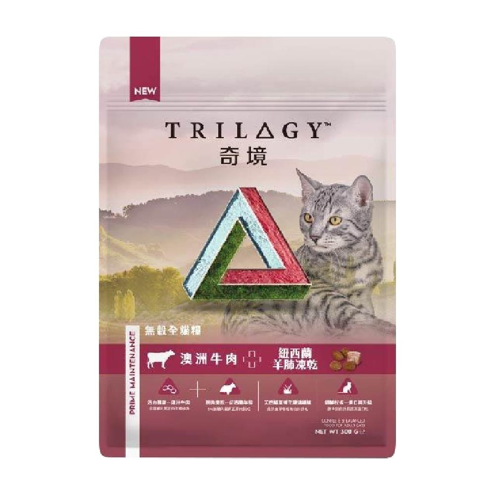 奇境 Trilogy 無穀全貓糧 純乾糧 凍乾貓糧 無穀貓飼料 凍乾貓飼料 貓飼料 全齡貓飼料 貓糧 300g-細節圖2