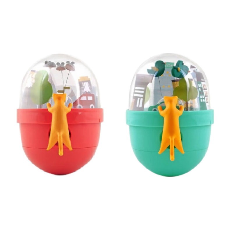 台灣 美期 貓咪/逗貓棒/漏食玩具/貓咪玩具/不倒翁漏食玩具-細節圖2