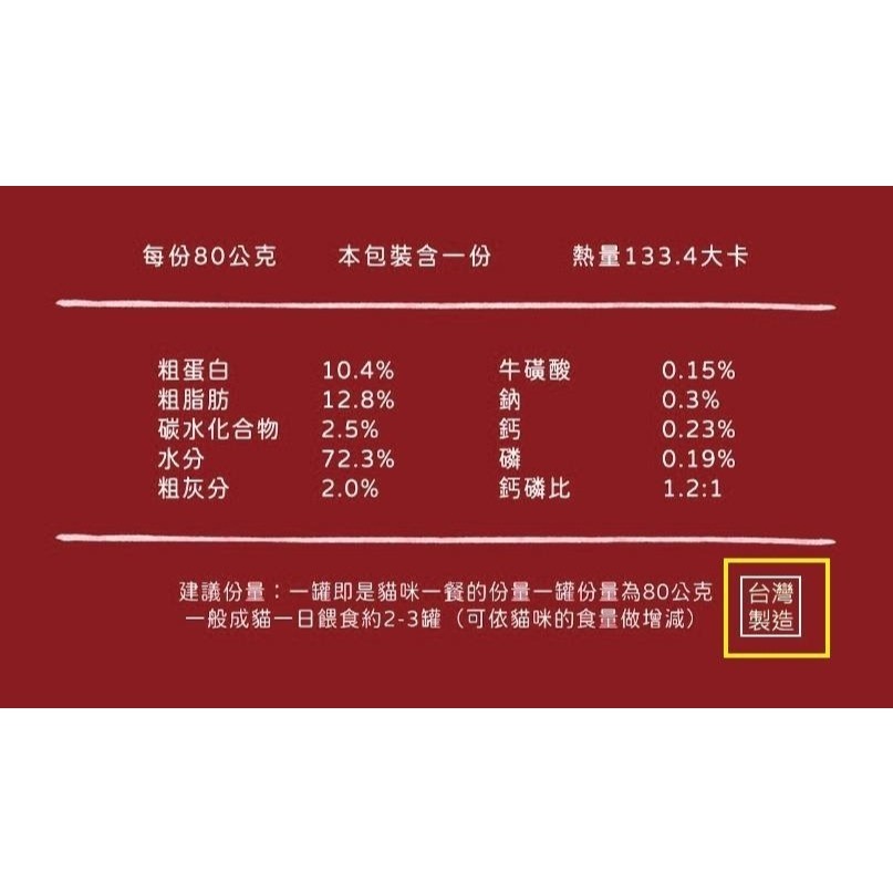 毛孩噗 喵喵比薩罐/肉泥/必勝客聯名/天然食材/機能型食材/貓罐頭/貓主食/貓咪罐頭 80g-細節圖4