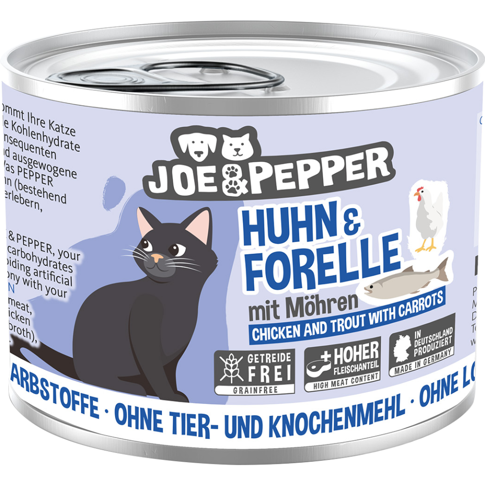 喬的晚餐 JOE&PEPPER 貓咪無穀主食罐/無肉粉/無穀/高含肉量/德國罐/貓主食/貓罐頭 200g/400g-細節圖4